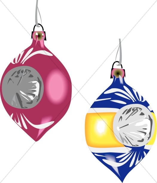 Pair of Glass Ornaments Thumbnail Showcase