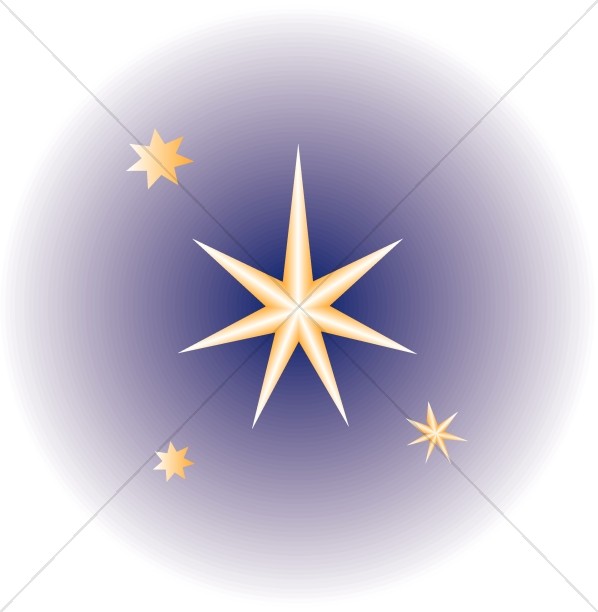 Nativity Stars in Globe Thumbnail Showcase