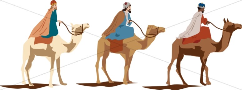 Three Magi on Camels Thumbnail Showcase