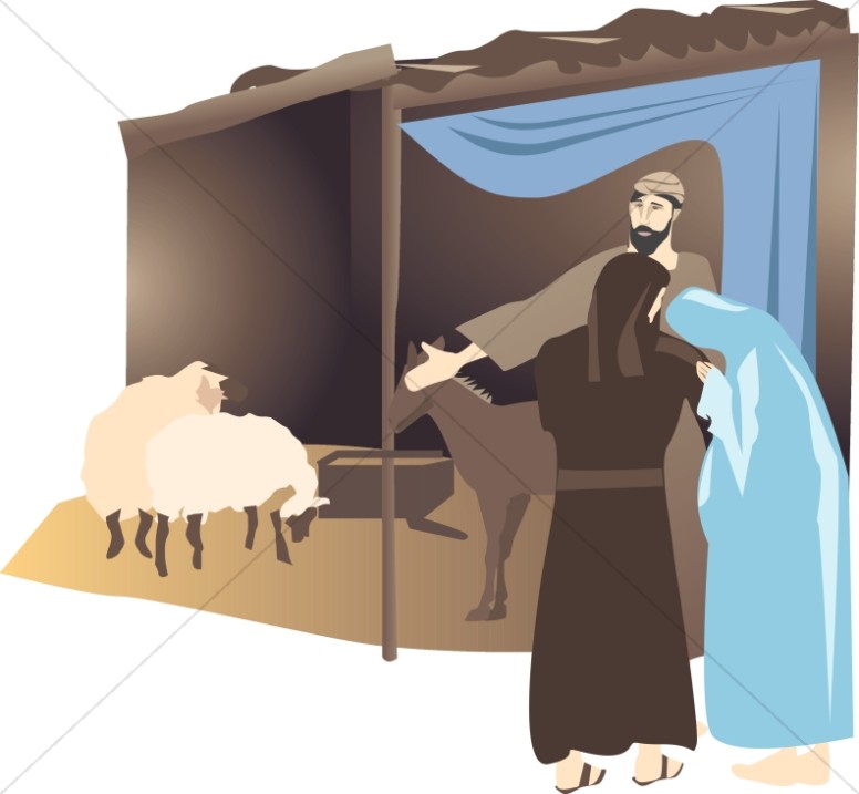 Mary and Joseph at the Stable Thumbnail Showcase