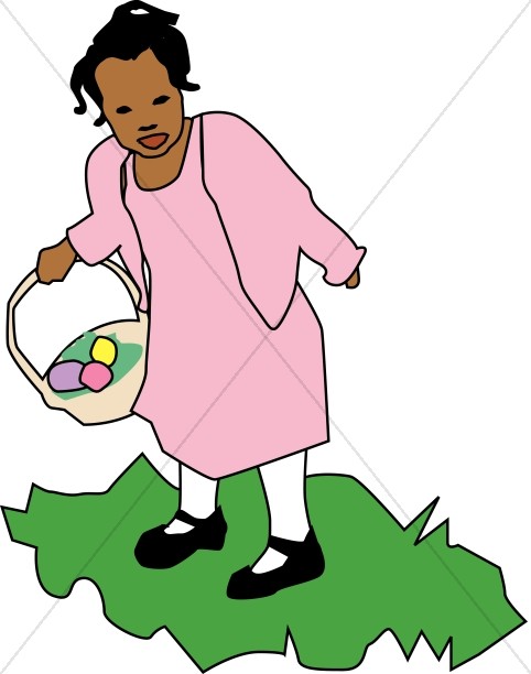 Girl Collecting Eggs Thumbnail Showcase