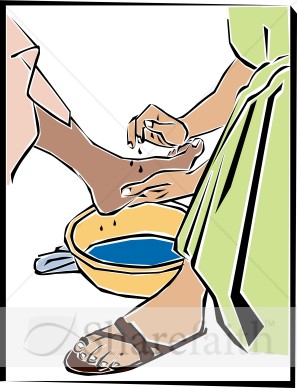 Foot Washing for Maundy Thursday | Maundy Thursday Clipart