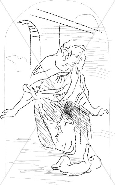 Da Vinci Sketch of the Birth of Christ Thumbnail Showcase