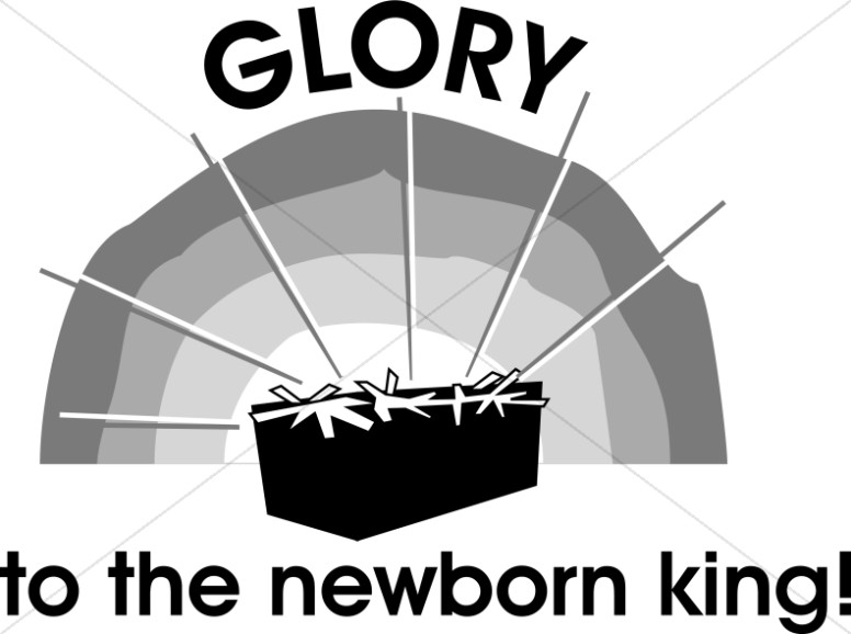 Nativity Scene Glory to the Newborn King Thumbnail Showcase