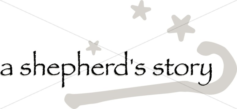 A Shepherd's Story with Crook and Stars