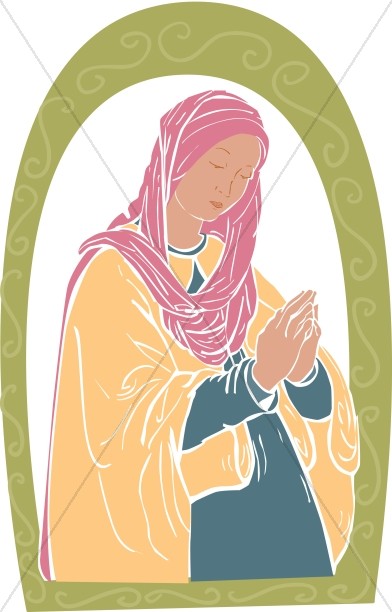 Praying Mary Pregnant with Child Thumbnail Showcase
