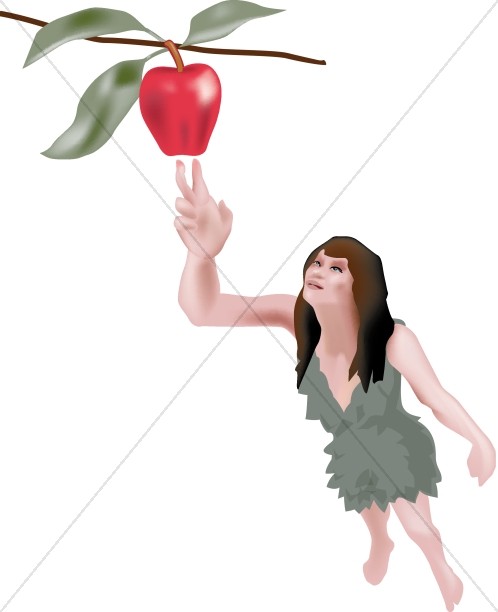 Religious Clipart of Eve in the Garden Thumbnail Showcase