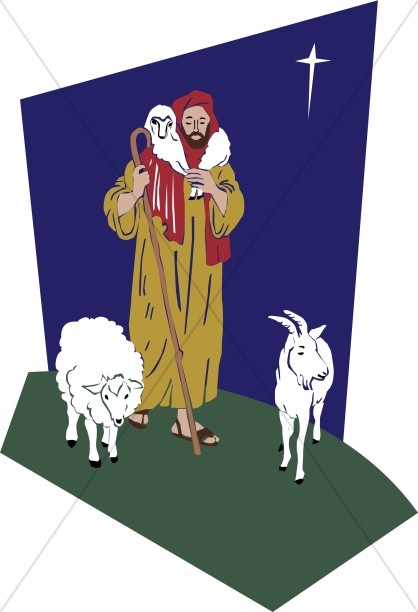 Shepherd and His flock at Night Thumbnail Showcase