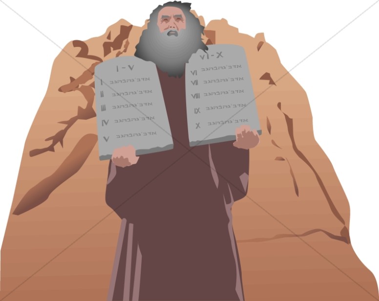 Moses with Ten Commandments Thumbnail Showcase