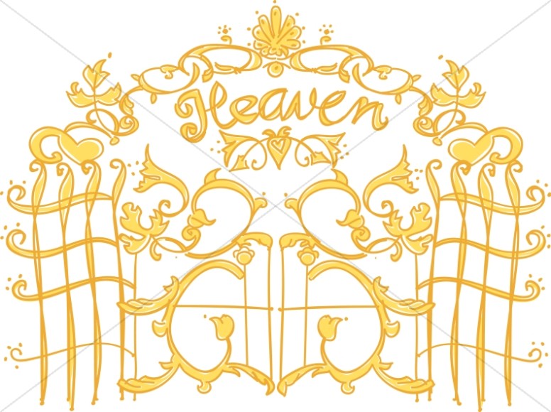 pearly gates clipart free - photo #3