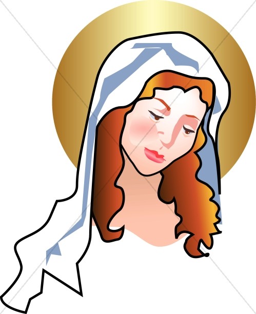 Mary Gazes Adoringly at Newborn Jesus Thumbnail Showcase