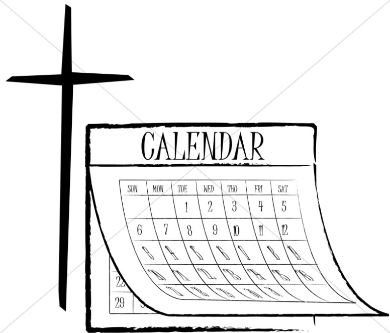 free christian calendar clipart - photo #2