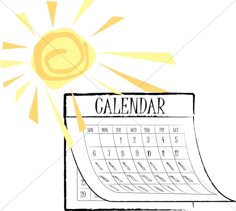 Sunny Summer Calendar