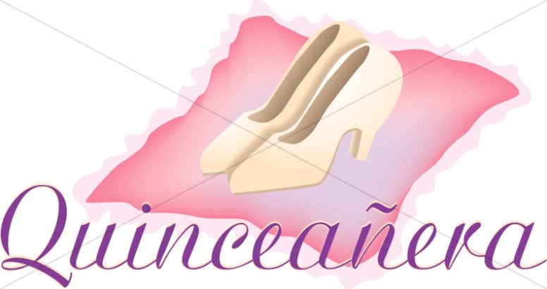 Quinceanera Shoes and Pillow Thumbnail Showcase