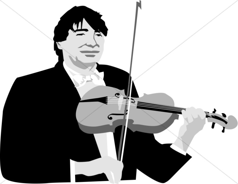 Black and White Classical Violinist Thumbnail Showcase