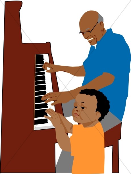 Grandchild Playing Piano Thumbnail Showcase