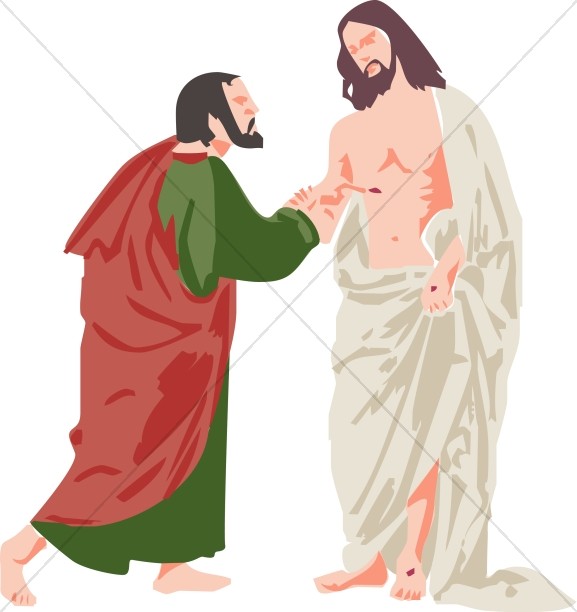 Doubting Thomas and Jesus Thumbnail Showcase
