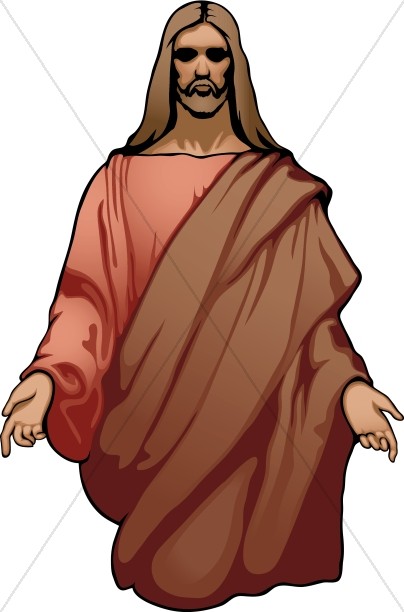 Front Facing Jesus with Arms Open Thumbnail Showcase