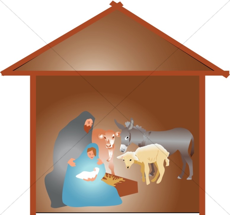 Nativity Scene with Animals Thumbnail Showcase