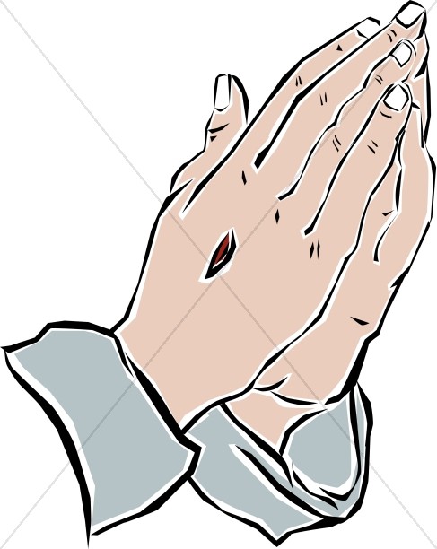Christ's Hands Praying Thumbnail Showcase
