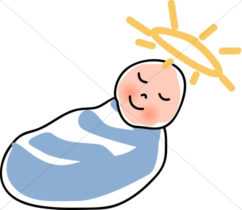 Swadled Baby Jesus Smiles Thumbnail Showcase