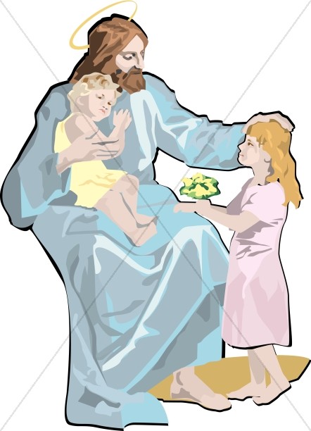Jesus Embraces the Children Thumbnail Showcase