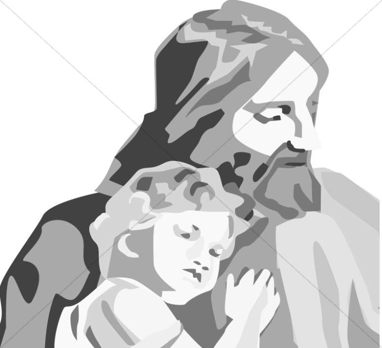 Jesus and Child Portrait