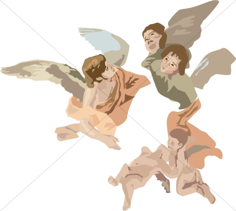 Cherubim Angels Clipart