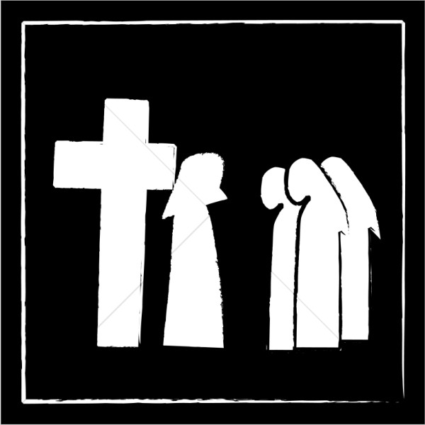 cross clipart free black and white