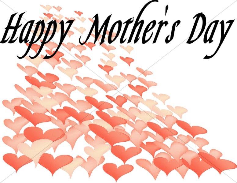 Many Hearts Happy mother's Day