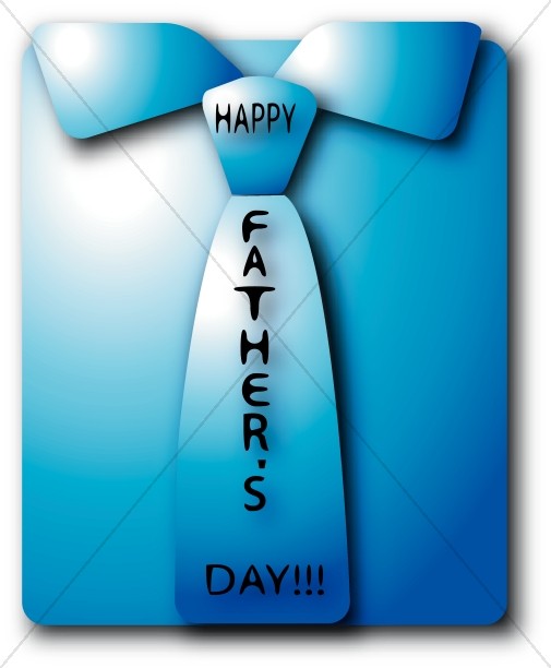 Happy Father's Day folded Shirt and Tie