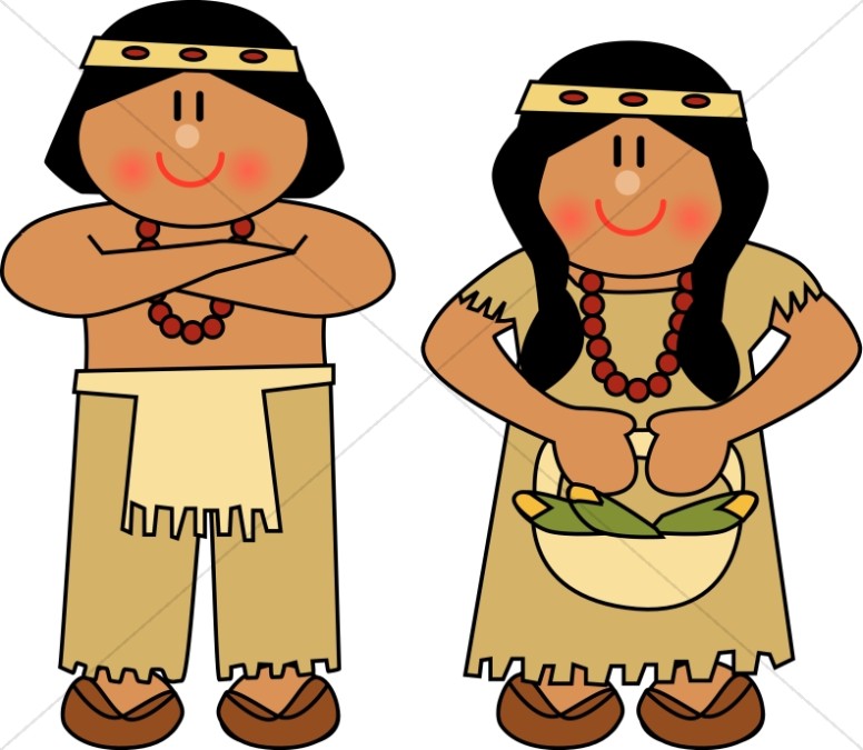 Cute Native American Man and Woman Thumbnail Showcase
