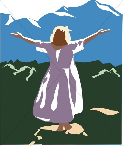 Woman with Arms Lifted in Praise Thumbnail Showcase