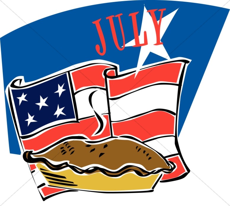 American Flag and Pie in July Thumbnail Showcase