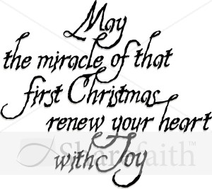 The Miracle of the First Christmas | Christian Christmas Word Art