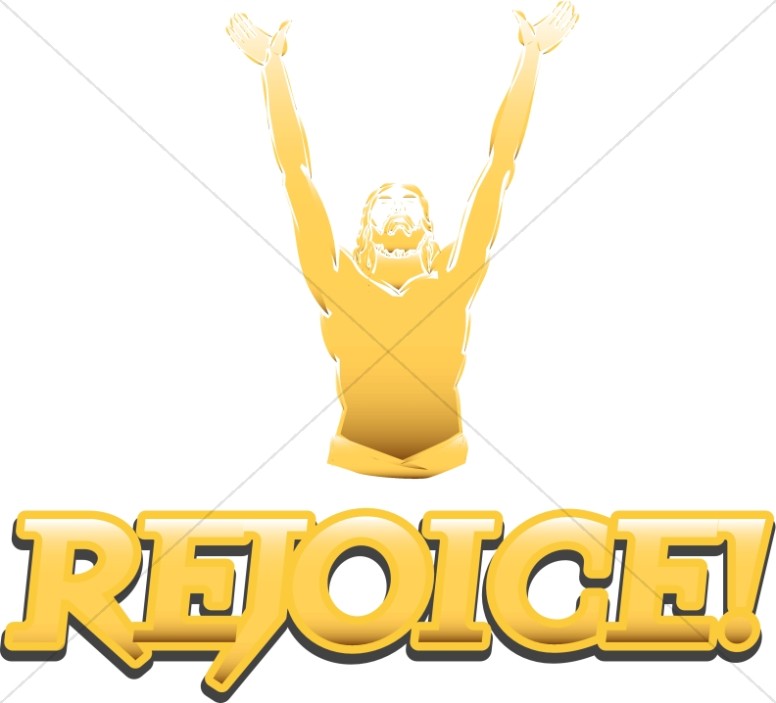 Gold Rejoice Figure with Uplifted Arms Thumbnail Showcase