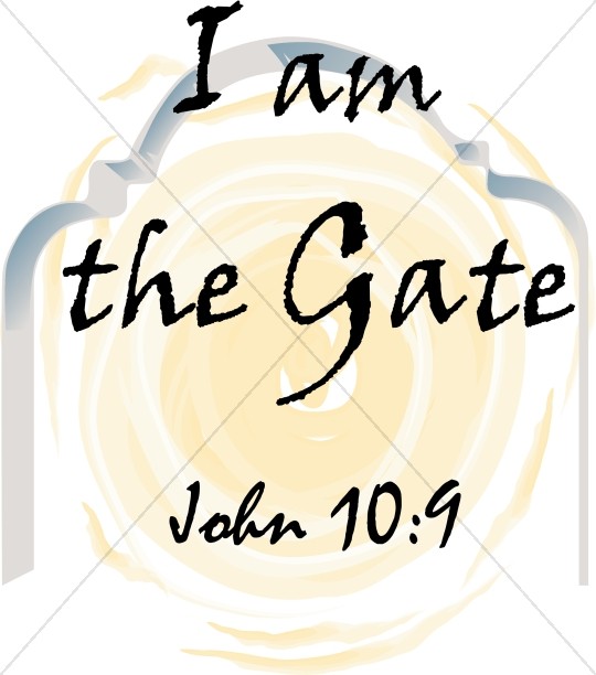 I am the Gate Typography   John 10:9 Thumbnail Showcase