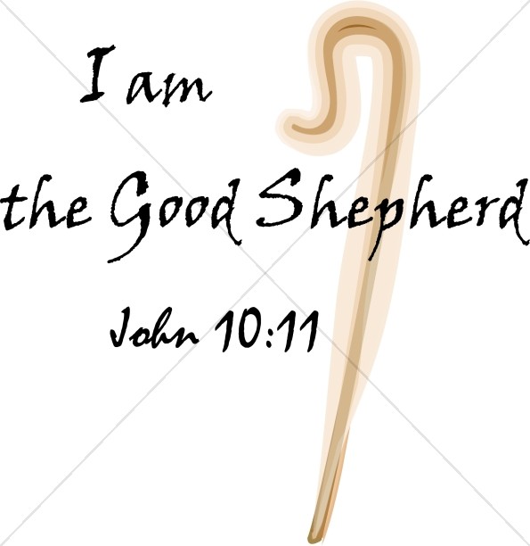 I Am the Good Shepherd with Glowing Shepherd's Crook