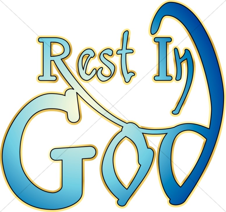 Rest In God Typography