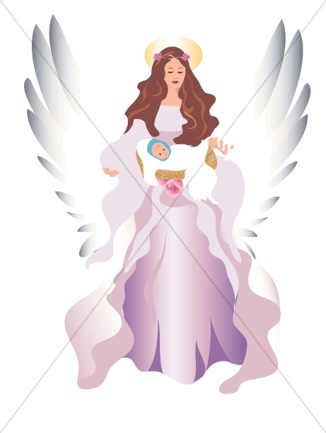 Angel and Baby Clipart Thumbnail Showcase