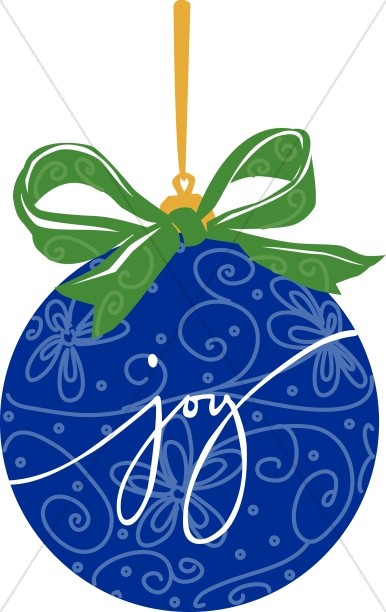 Blue JOY Ornament Thumbnail Showcase
