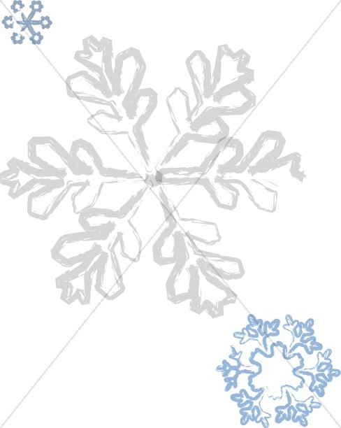 Brushstroke Snowflake Details