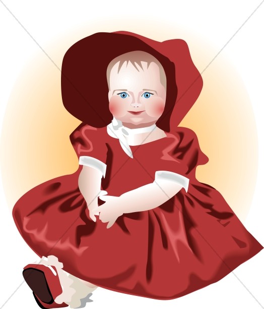 Doll Dressed in Red Thumbnail Showcase