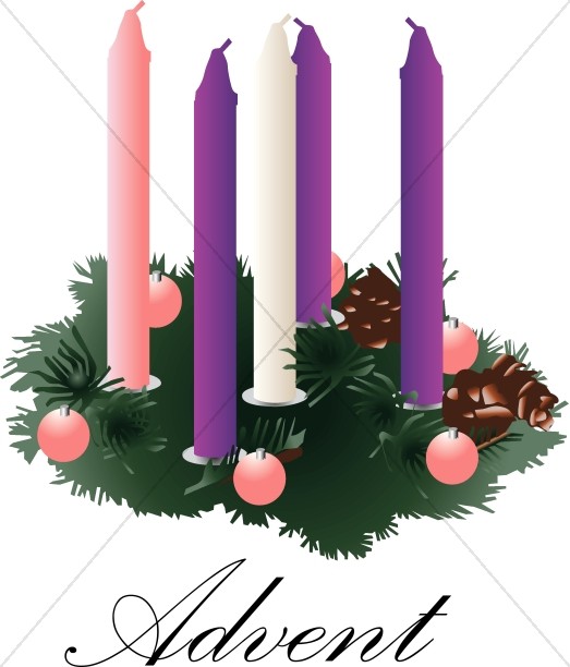 Advent Wreath with unlit Candles Thumbnail Showcase
