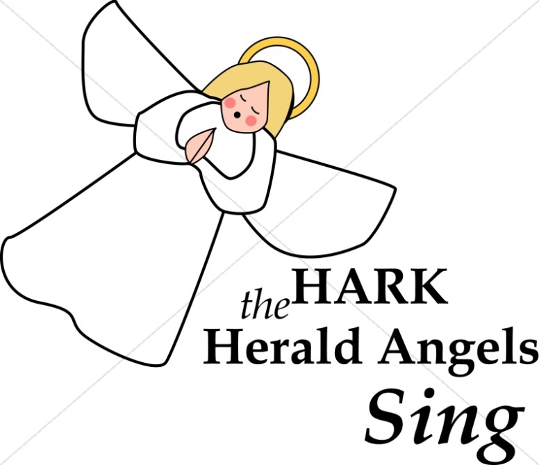 Praying Angel Sings on Christmas